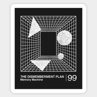 The Dismemberment Plan  / Minimalist Graphic Artwork Design Sticker